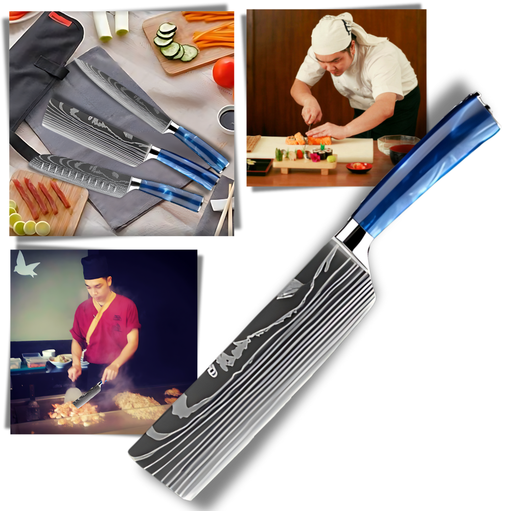 Ocean Blue Japanese Knives - Ozerty