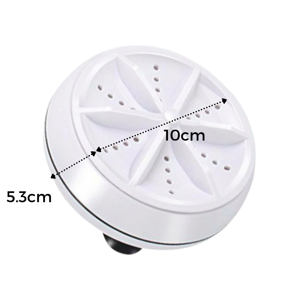 Portable ultrasonic dishwasher & laundry machine