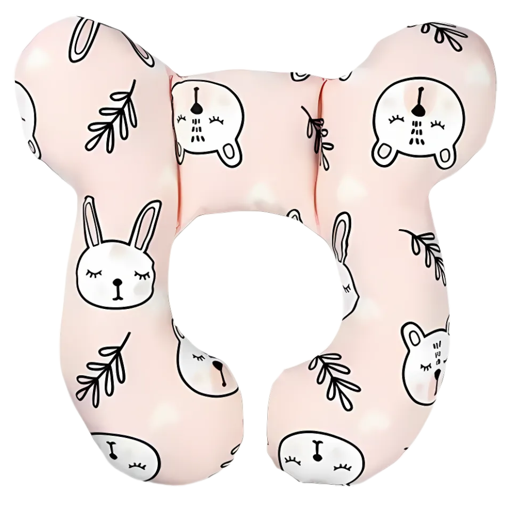 SoftNest Baby Cushion -Bears Pink - Ozerty