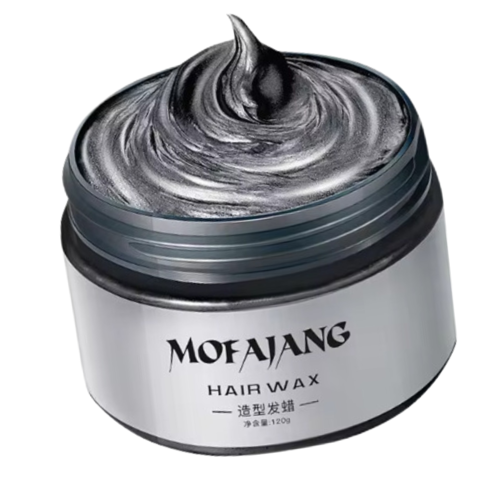 Temporary Vibrant Hair Wax Coloring -Black - Ozerty